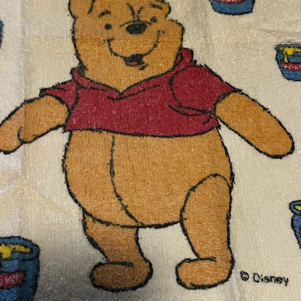 Winnie the Pooh Towel/ Wascloth with Red Shirt